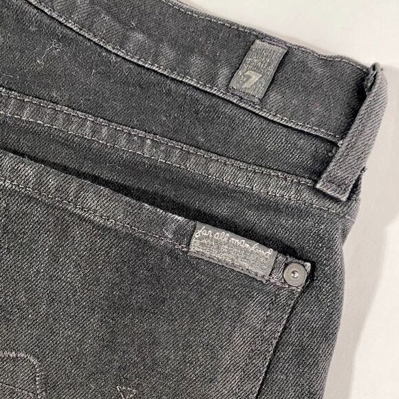 7 for all mankind black Roxanne straight jeans - Picture 5 of 6